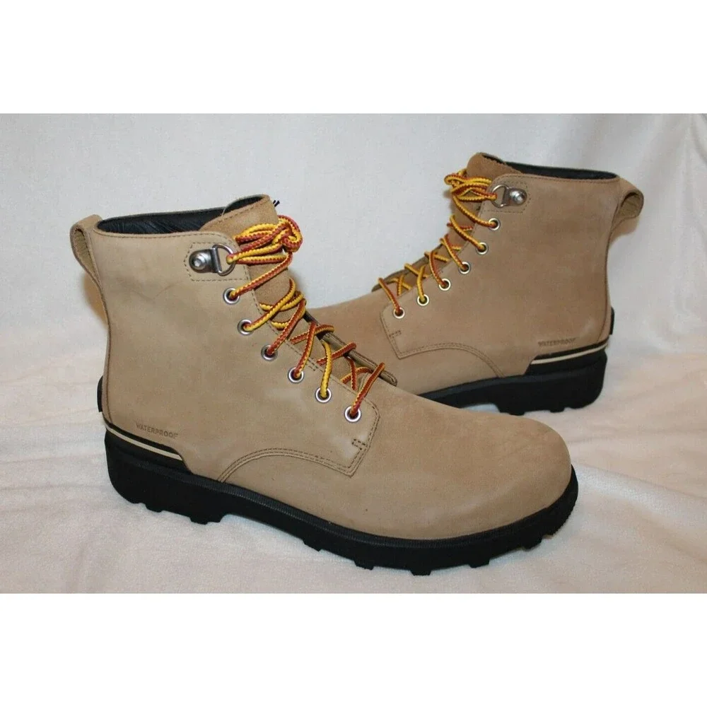 NIB Men's Sorel Leather Boots‎ Waterproof Rain Work Hiking Boots
